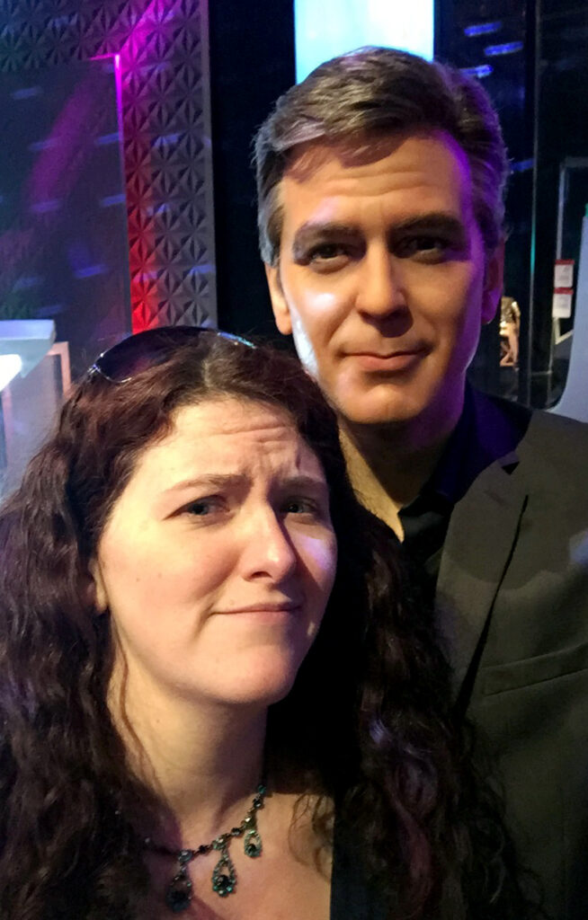 Wax figure of George Clooney