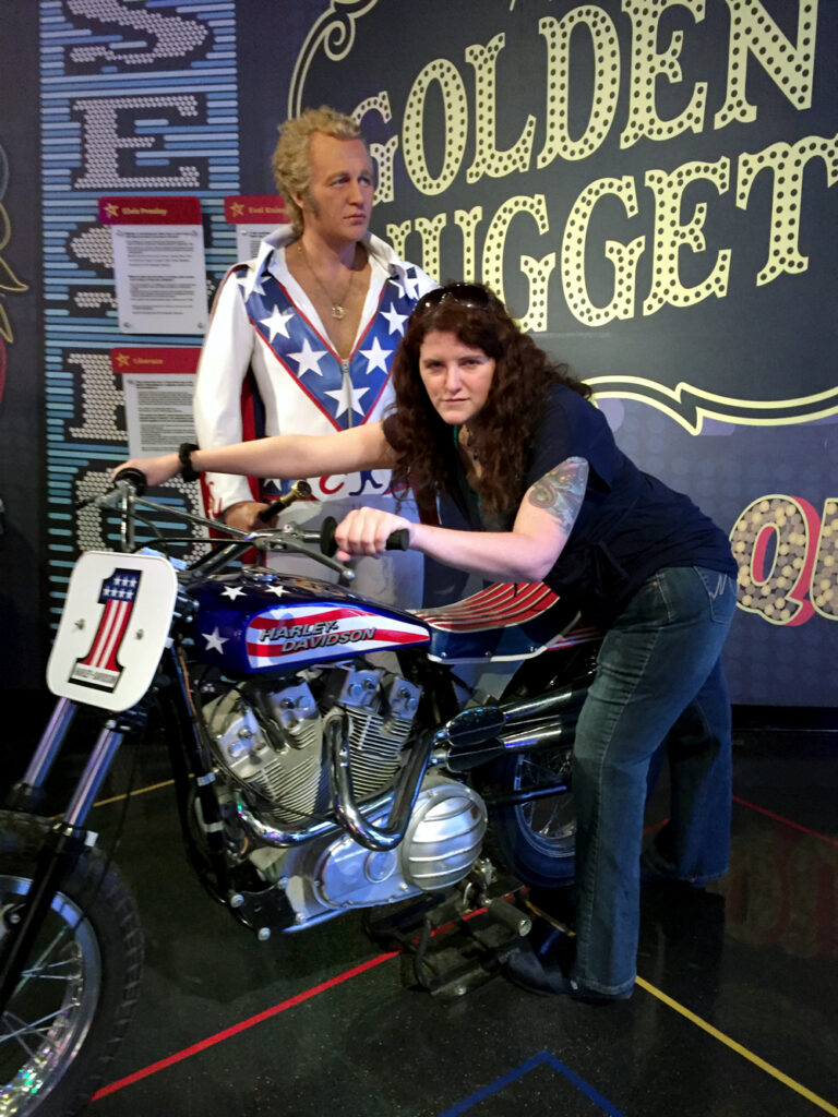 Wax figure of Evel Knievel