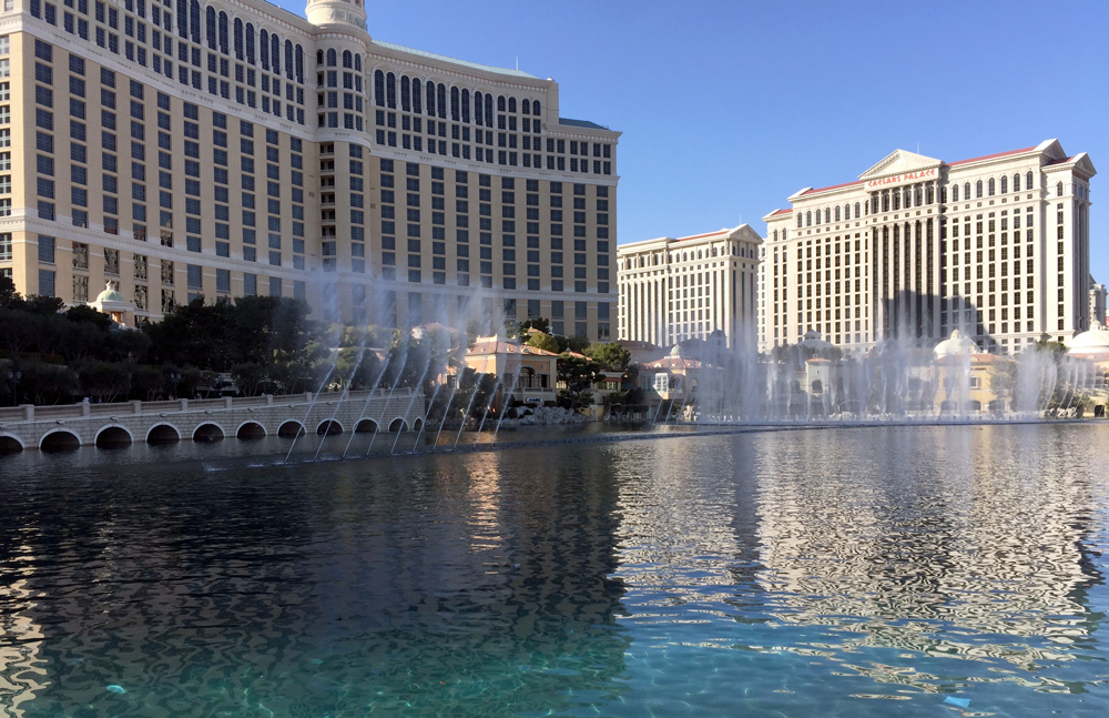 Fountain in front of hotel