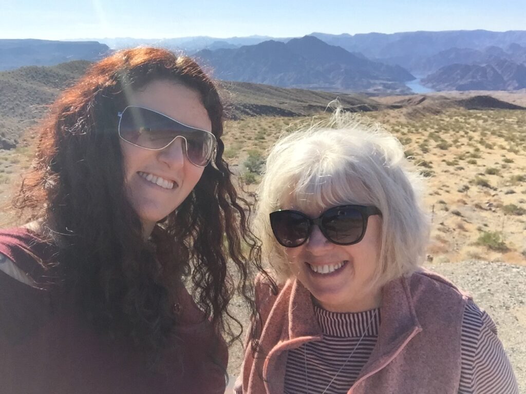 Two ladies in the desert