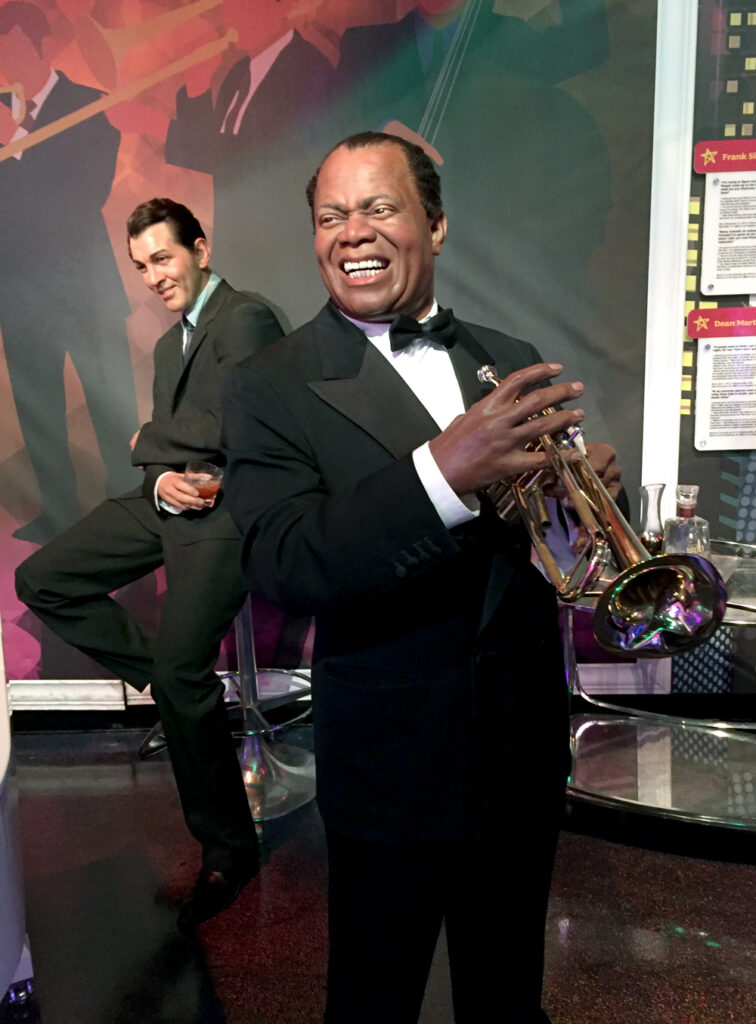 Wax figure of Louie Armstrong