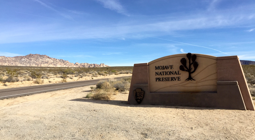 mojave desert sign