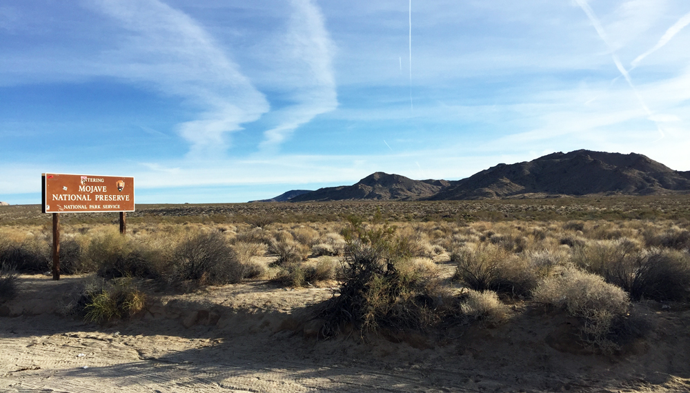 mojave desert sign