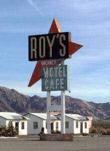 Roy's Motel sign