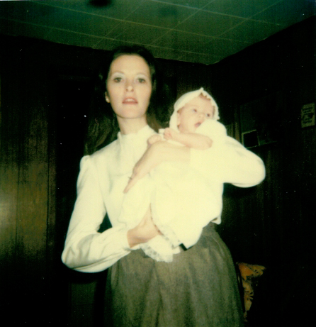 lady holding a baby